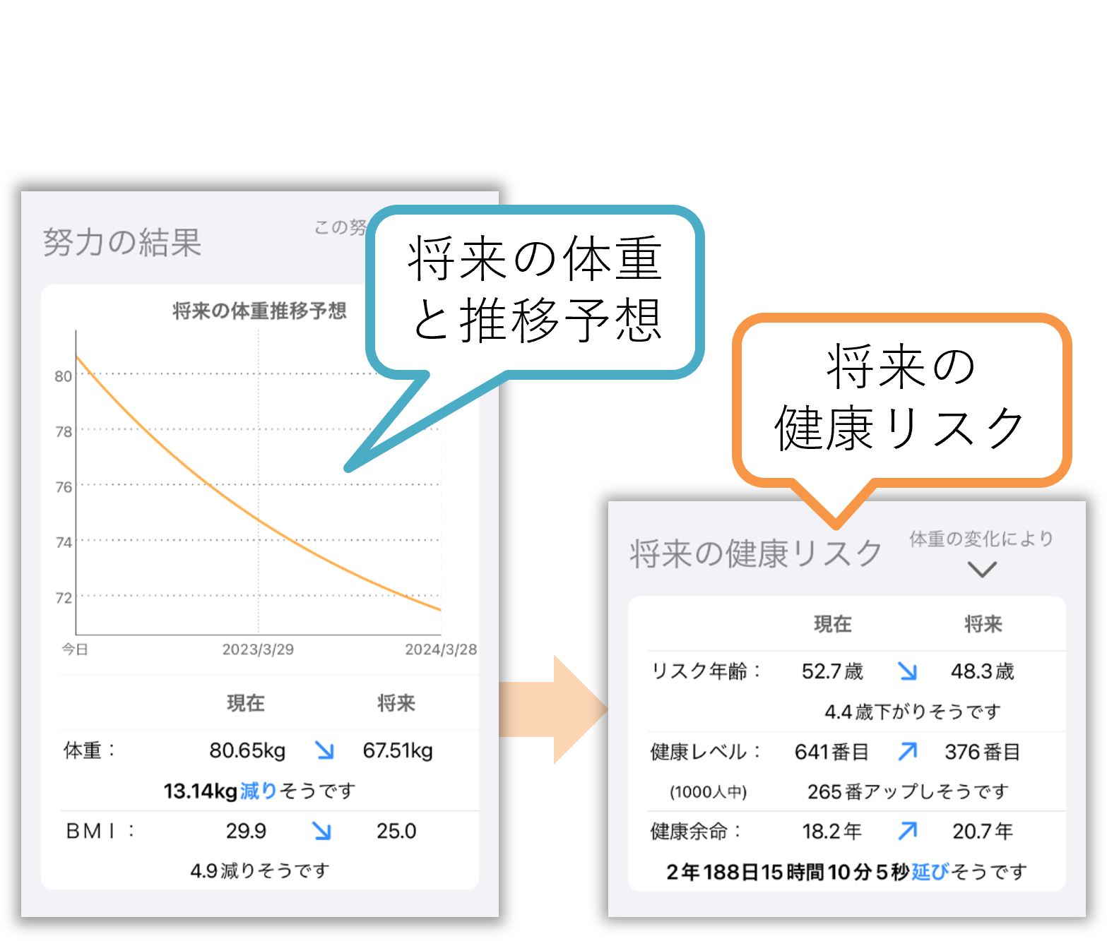 将来体重推計